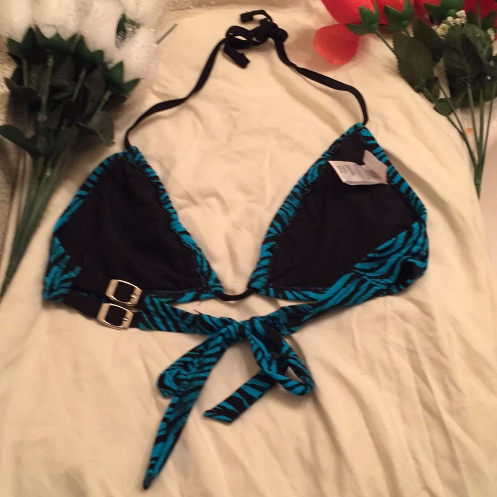 Shi triangle swim bra embellished w/buckle S:Med